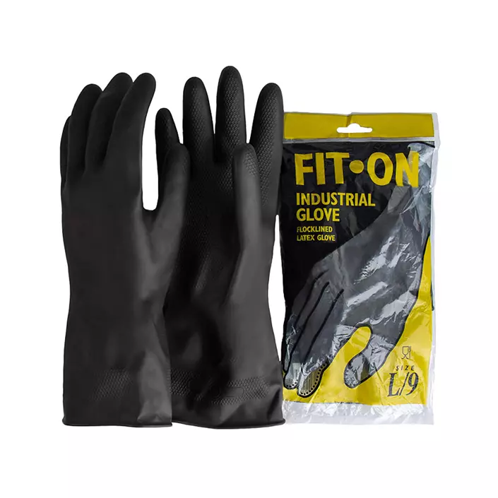 FIT-ON chemical-resistant gloves, Black, large image number 0