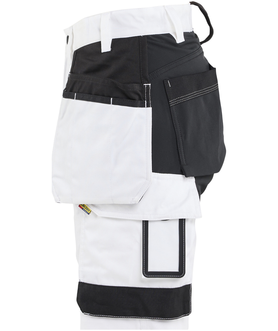 Bl&aring;kl&auml;der hantverksshorts dam, Vit/Svart, large image number 3