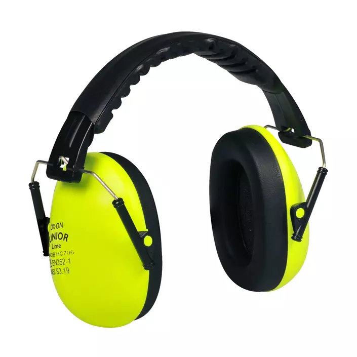 OX-ON ear defenders for kids, Lime Green, Lime Green, large image number 0