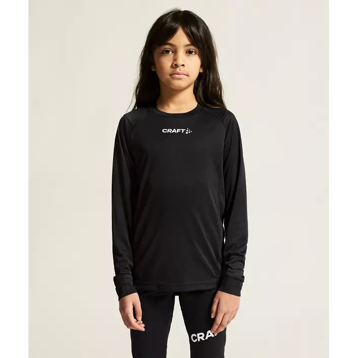 Craft Rush långärmad T-shirt till barn, Black, large image number 7