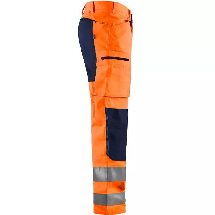 Blåkläder arbejdsbukser, Hi-vis Orange/Marine, large image number 3