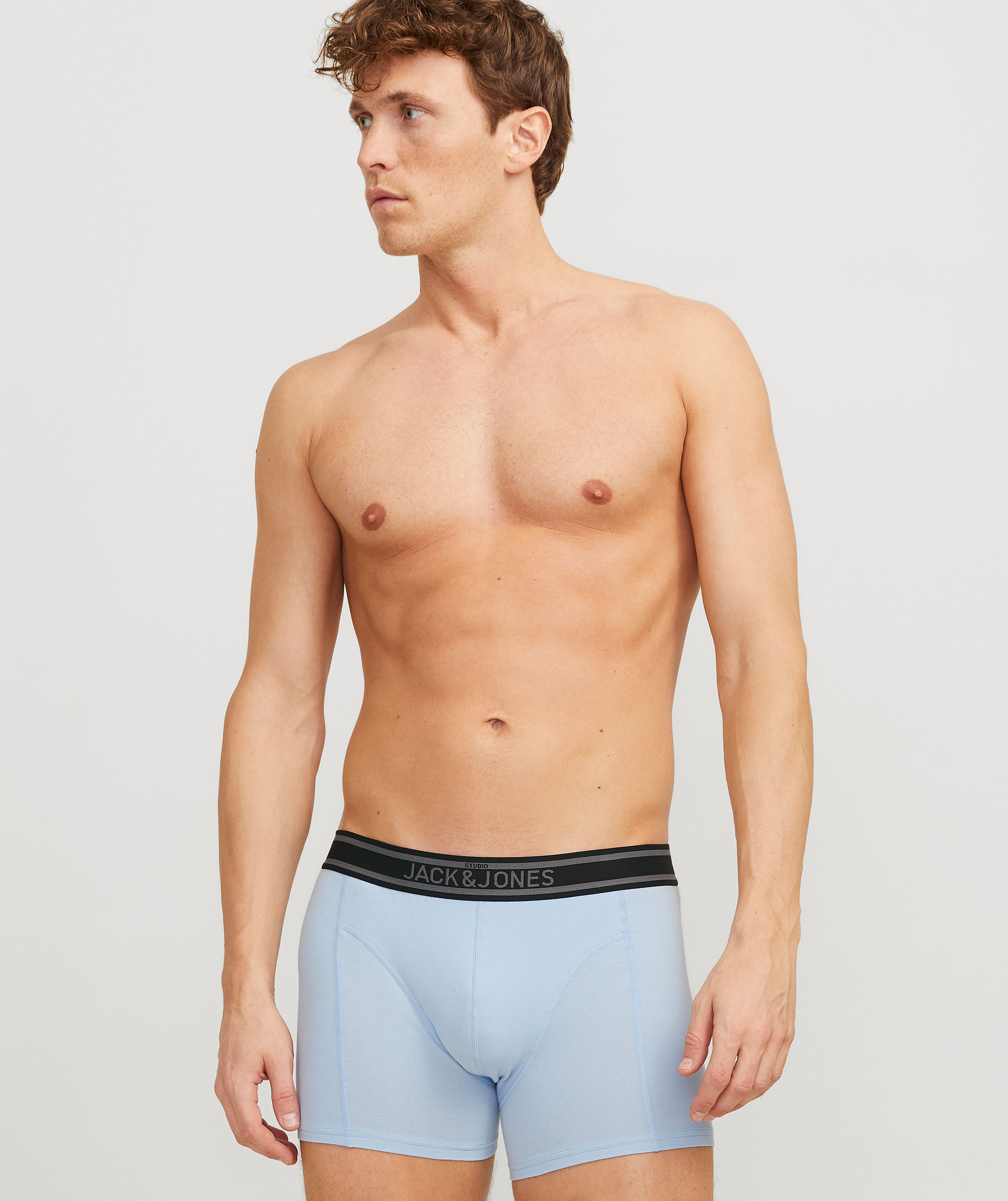 Jack & Jones JACAIDEN SOLID 3-pack boxer shorts, Deep Teal