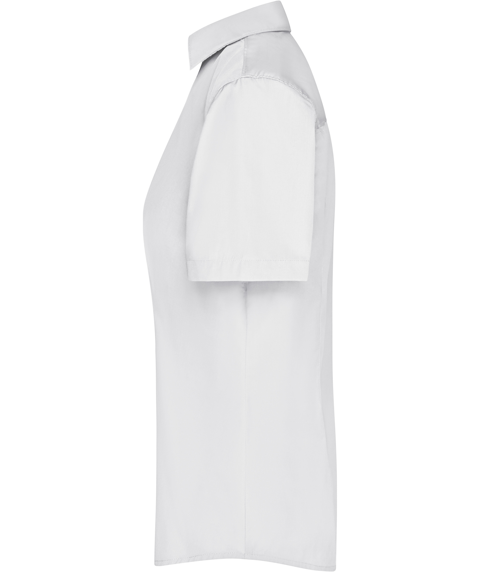 James & Nicholson women's short-sleeved Modern fit shirt, White, large image number 3