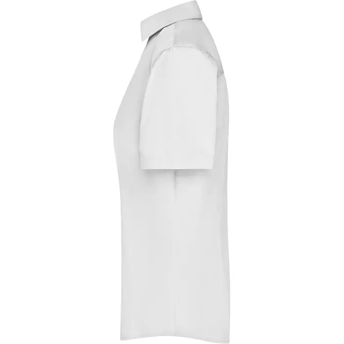 James & Nicholson kurzärmeliges Modern fit Damenhemd, Weiß, large image number 3