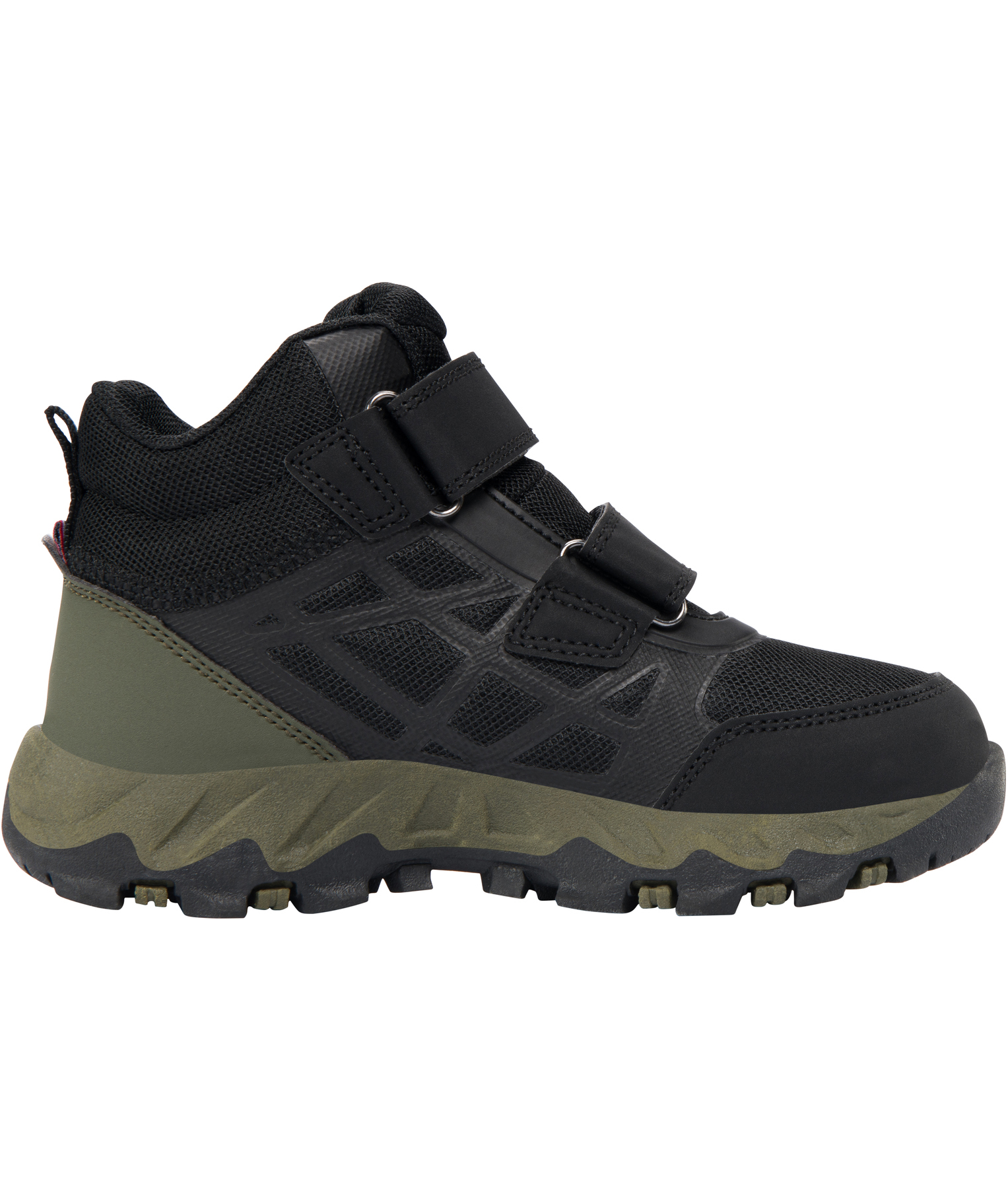 Viking Track Mid WP sneakers till barn, Black/Olive