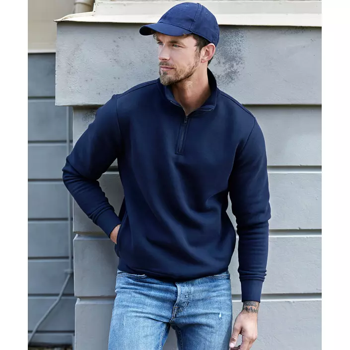 Tee Jays Half zip sweatshirt, Navy, large image number 1