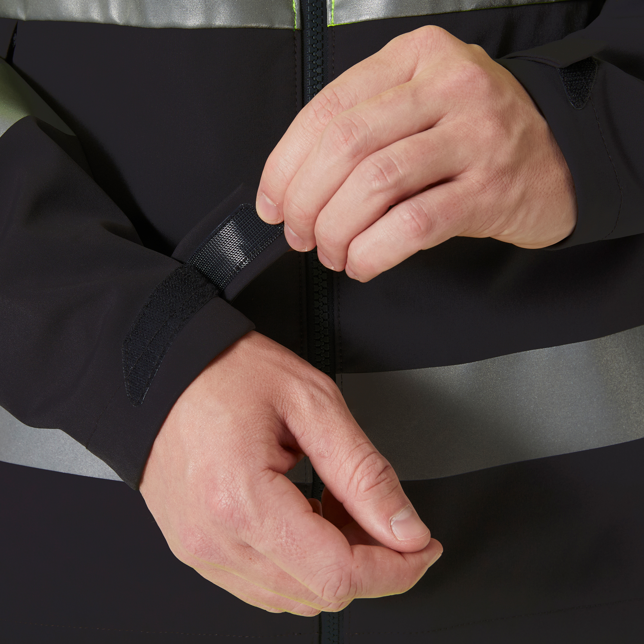 Helly Hansen Alna 4X Tech arbejdsjakke full stretch, Hi-vis Gul/Ebony, large image number 5