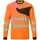 Portwest PW2 langærmet T-shirt, Hi-Vis Orange/Sort, Hi-Vis Orange/Sort, swatch