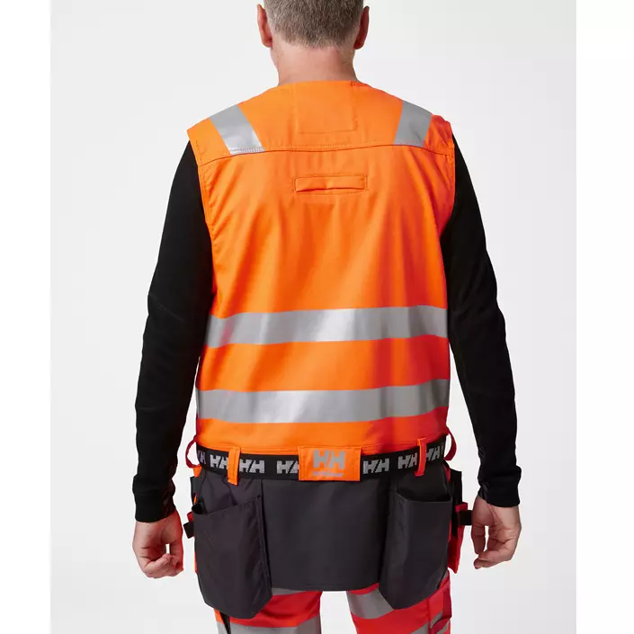 Helly Hansen Alna 2.0 tool vest, Hi-vis Orange/charcoal, large image number 3