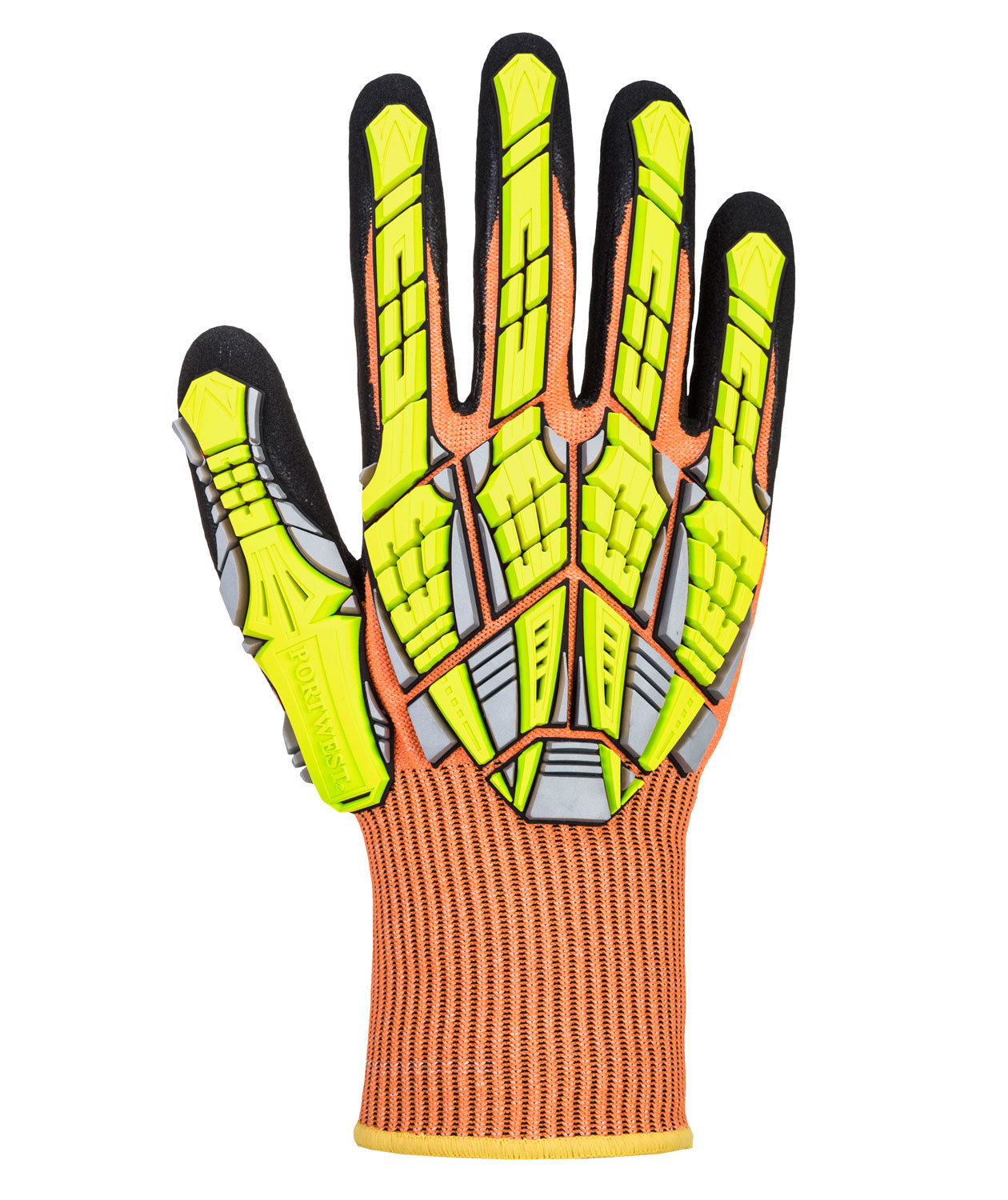 Portwest A727 DW VHR impact-reducing cut resistant gloves Cut E, Orange, large image number 0