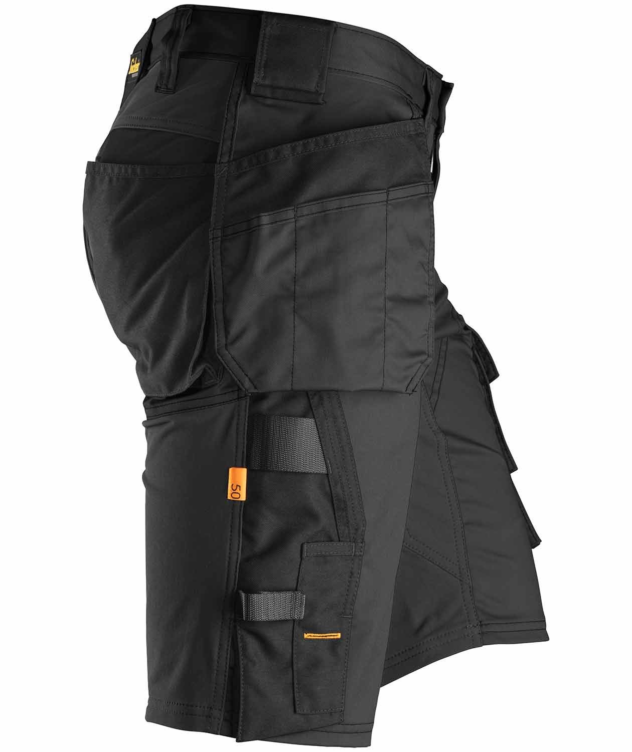 Snickers AllroundWork craftsman shorts 6141, Black, large image number 3