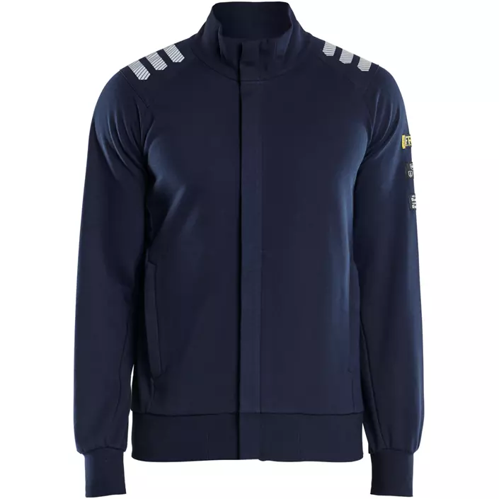 Blåkläder FR Cardigan, Marineblau, large image number 0