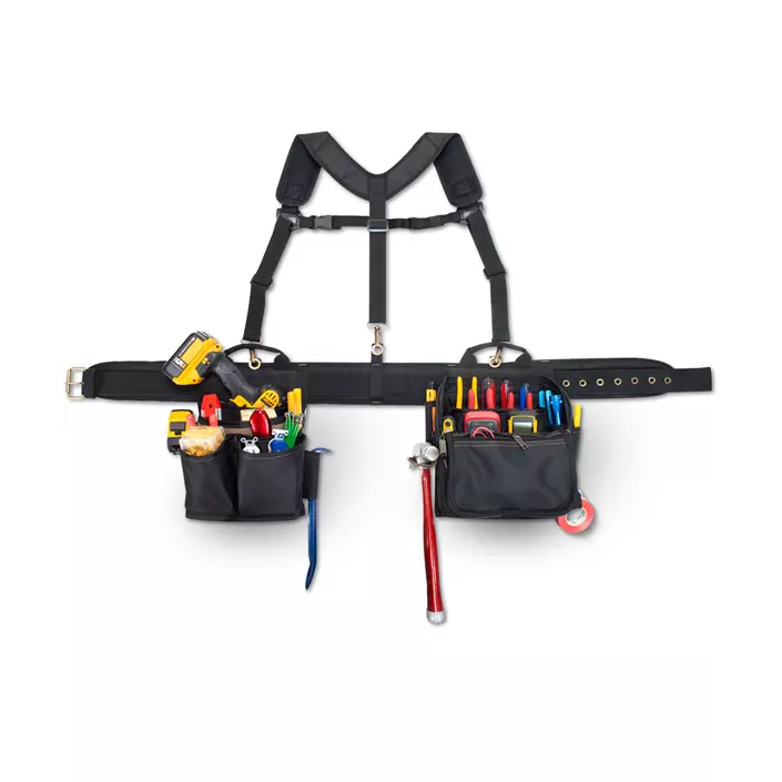 CLC Work Gear 1608 combi electrician tool belt, Black, Black, large image number 1