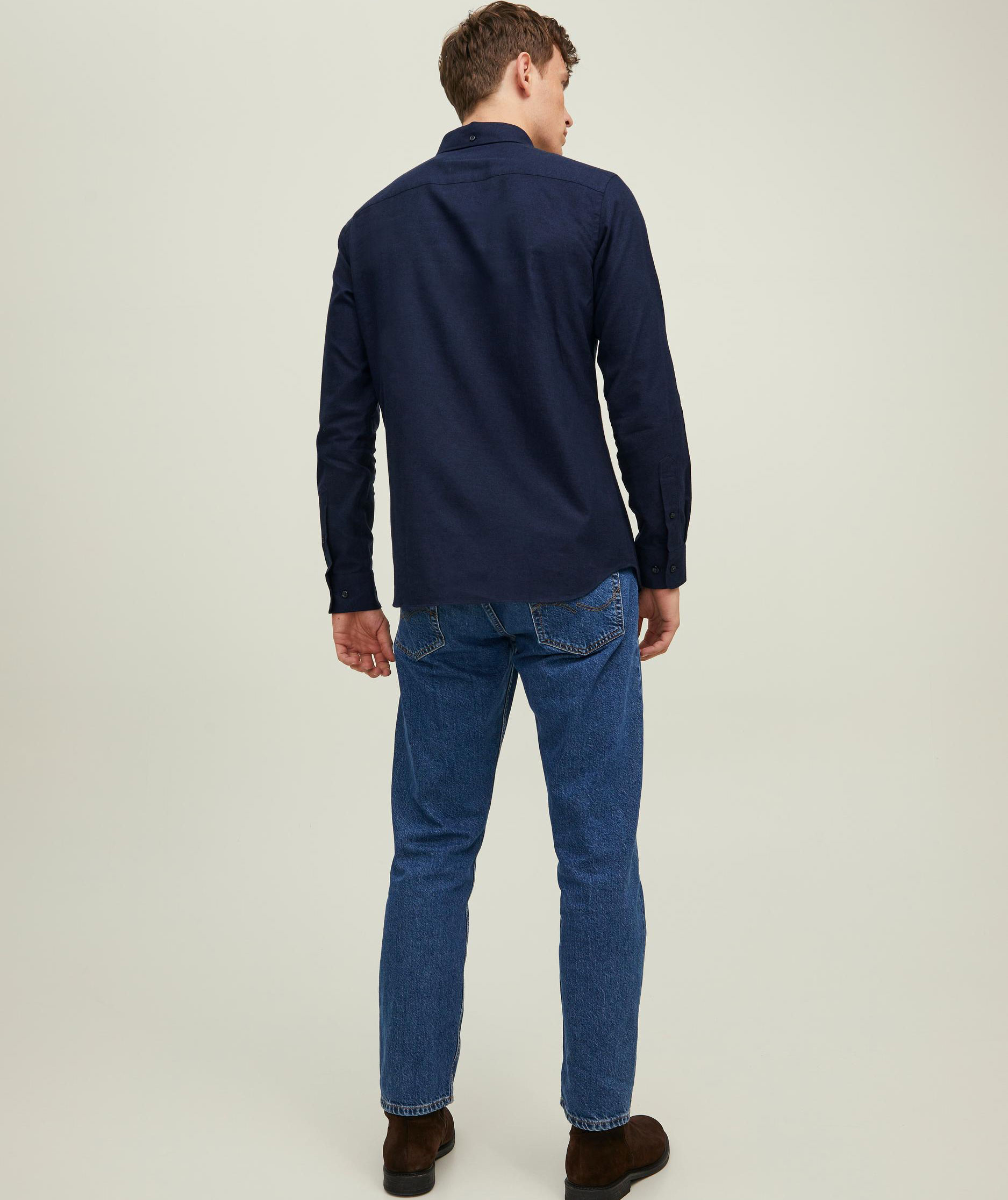 Jack & Jones Premium JPRBROOK GRINDLE Slim fit shirt, Perfect Navy, large image number 1