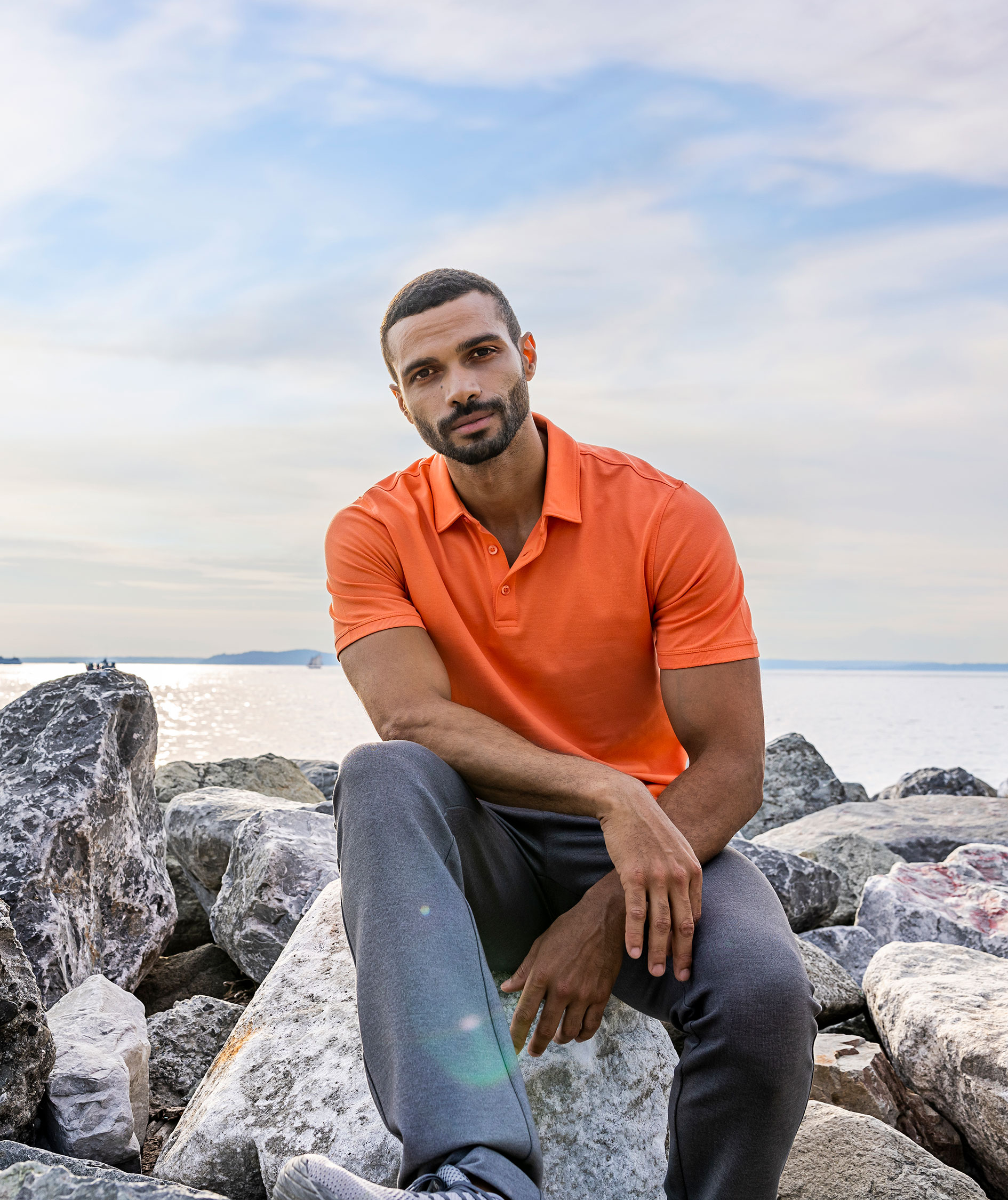 Cutter & Buck Oceanside polo shirt, Peach, Peach, large image number 5