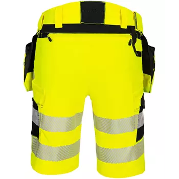 Portwest DX4 craftsman shorts full stretch, Hi-vis Yellow/Black