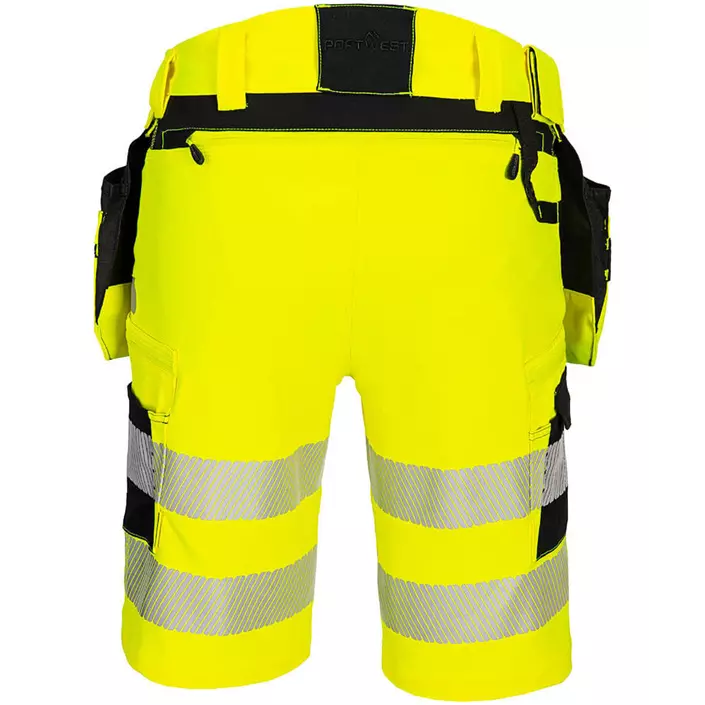 Portwest DX4 craftsman shorts full stretch, Hi-vis Yellow/Black, large image number 1