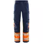 Fristads Green work trousers 2647 GSTP full stretch, Hi-Vis Orange/Navy