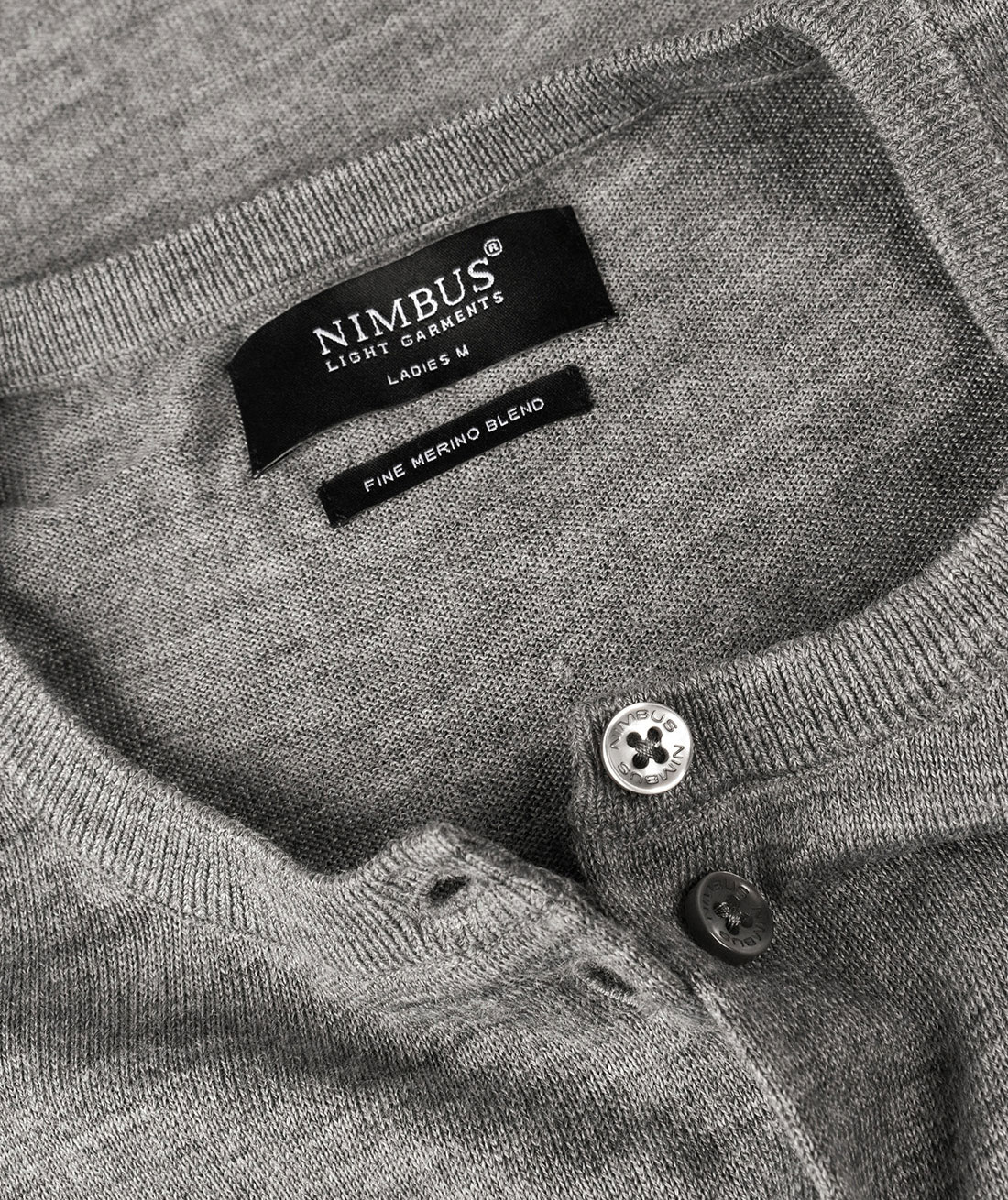 Nimbus Phoenix women's knitted cardigan with merino wool, Grey melange, large image number 3