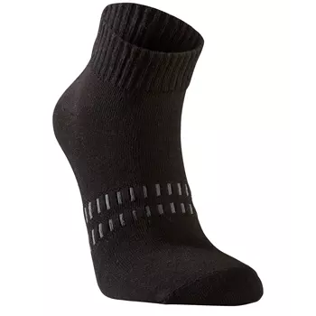 L.Brador 2-pack short socks, Black/White