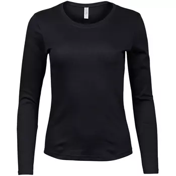 Tee Jay's Interlock long-sleeved women’s shirt, Black