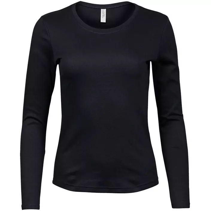 Tee Jays Interlock Langärmliges Damen Sweatshirt, Schwarz, large image number 0