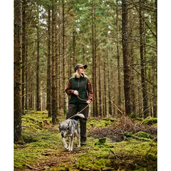 Pinewood Småland Forest dame fleecevest, Hunting Green