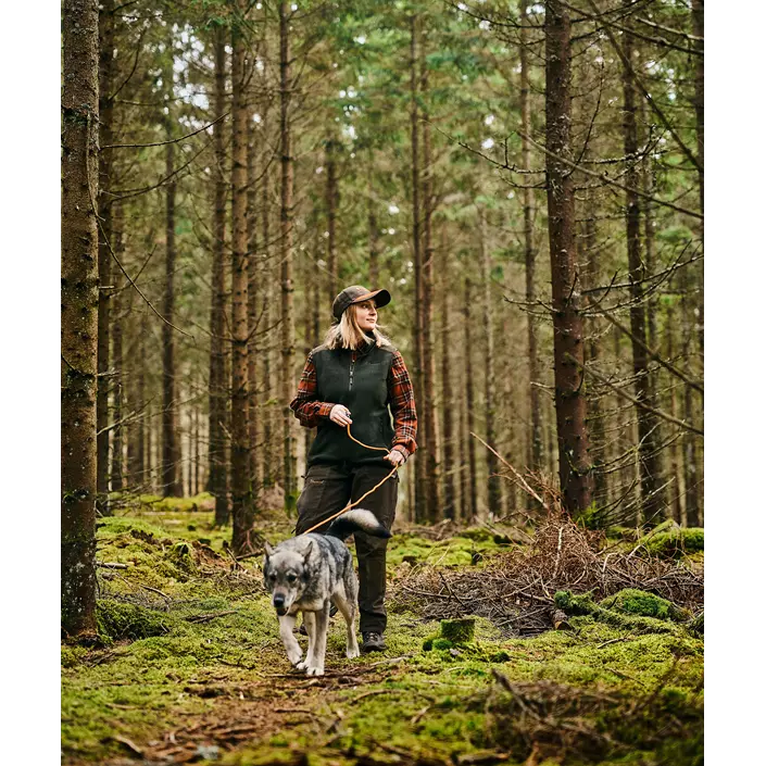 Pinewood Småland Forest dame fleecevest, Hunting Green, large image number 1