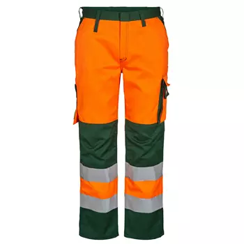 Engel Safety dame arbejdsbukser, Hi-vis Orange/Grøn