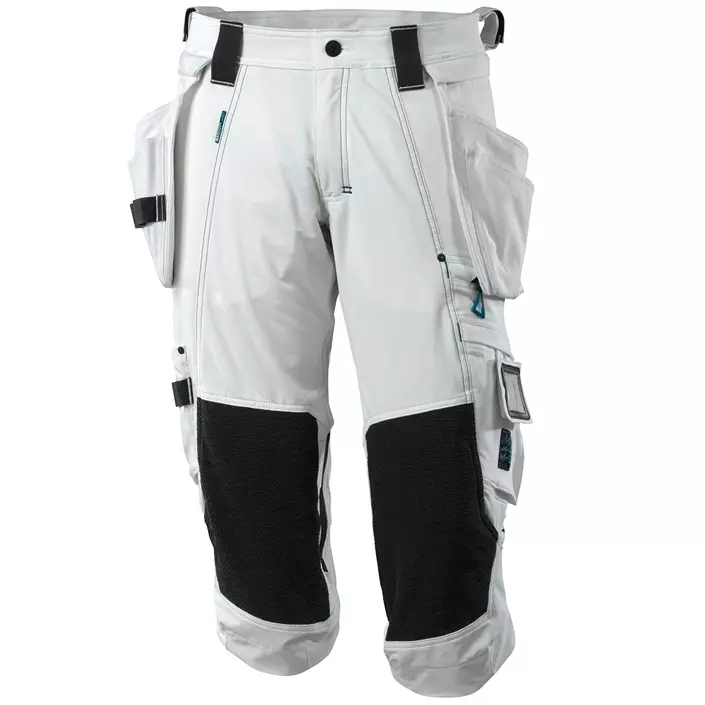 Mascot Advanced craftsman knee pants full stretch, White, large image number 0