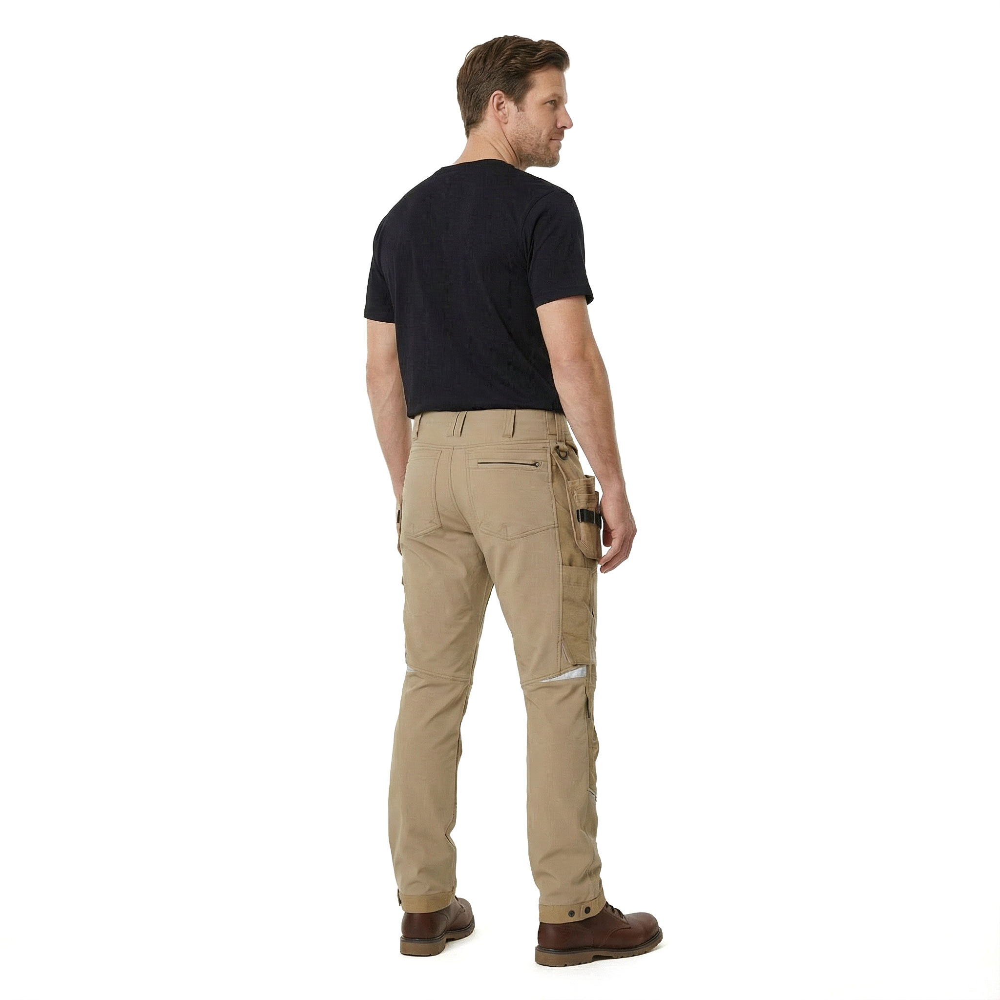Kansas Evolve craftsman trousers Full stretch, Khaki, large image number 3