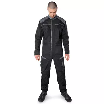 Fristads coverall 8555, Black/Grey
