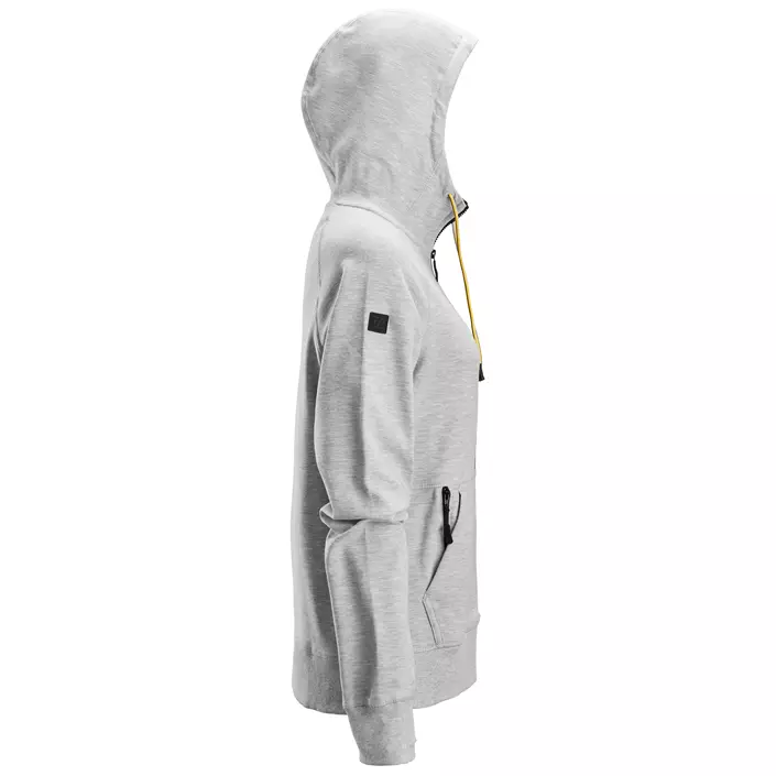 Snickers Logo women's hoodie with zipper 2877, Grey melange, large image number 2