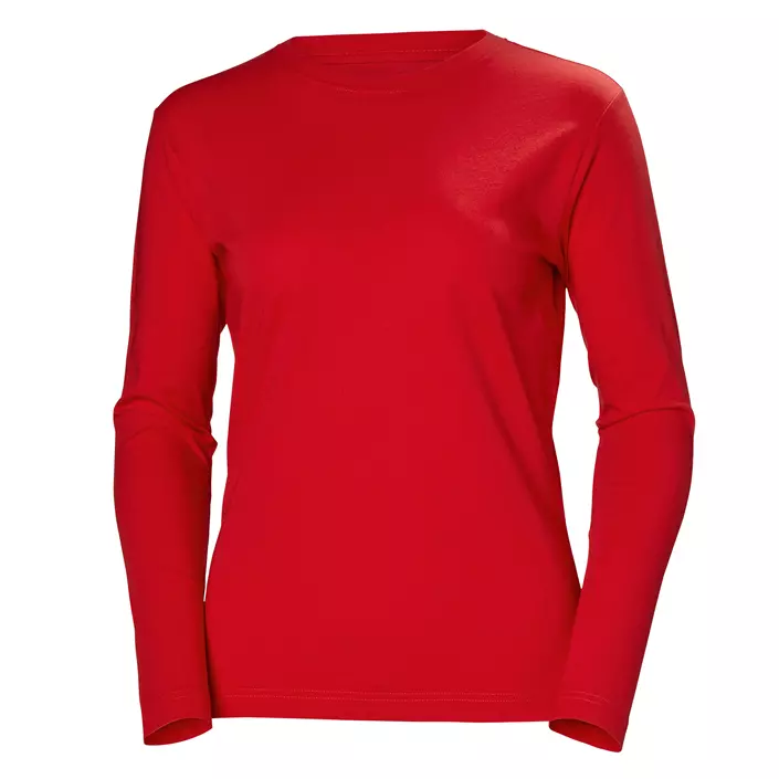 Helly Hansen Manchester langermet T-skjorte dame, Alert red, large image number 0