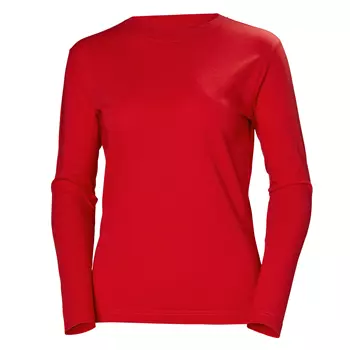 Helly Hansen Classic long-sleeved women's T-shirt, Alert red
