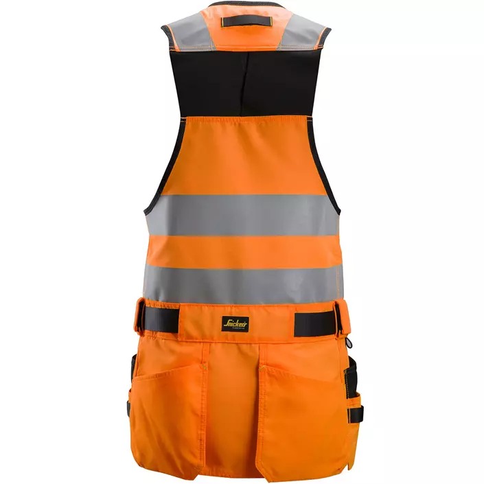 Snickers AllroundWork tool vest, Hi-Vis Orange/Black, large image number 2