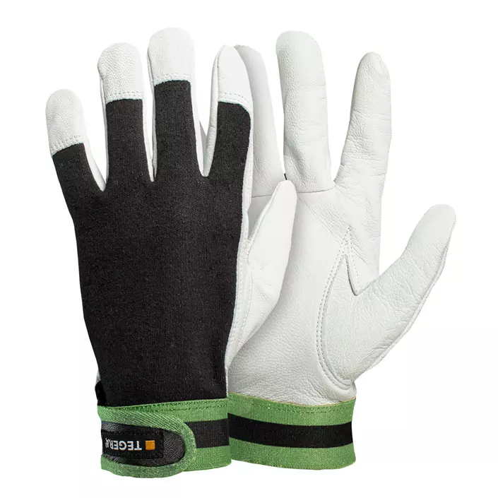 Tegera 513 work gloves, White/Black/Green, large image number 0