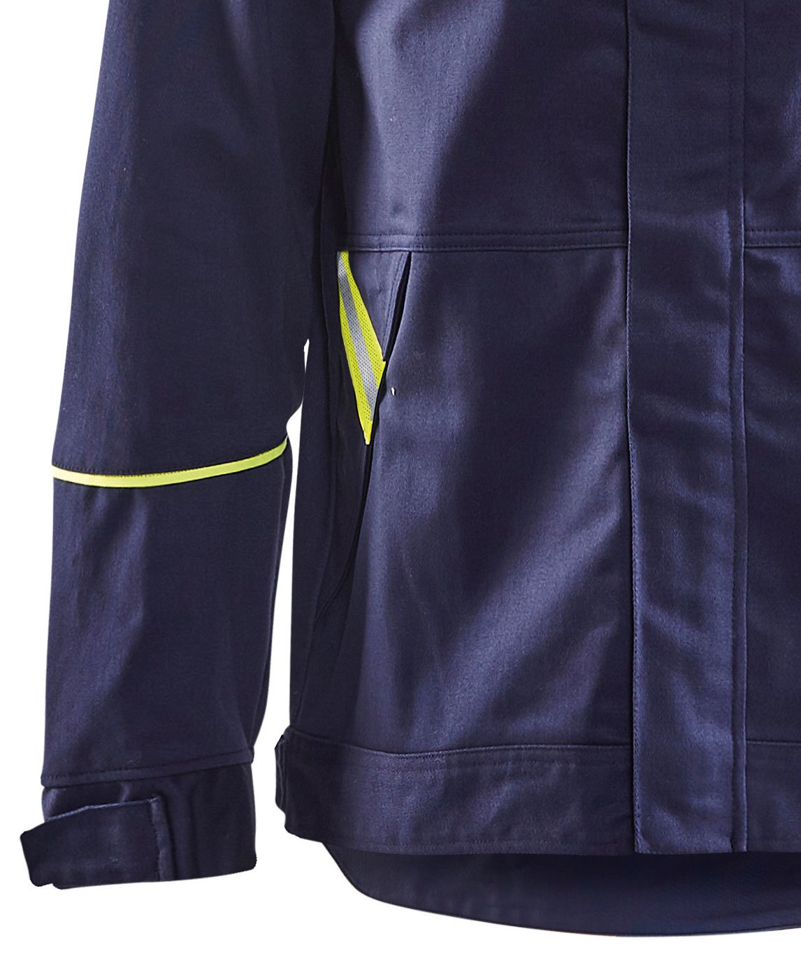 Bl&aring;kl&auml;der Anti-Flame welding jacket, Marine Blue/Yellow, large image number 2