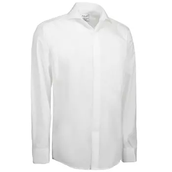 Seven Seas Poplin Tuxedo modern fit habitskjorte, Hvid