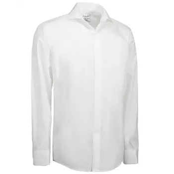 Seven Seas Poplin Tuxedo modern fit habitskjorte, Hvid