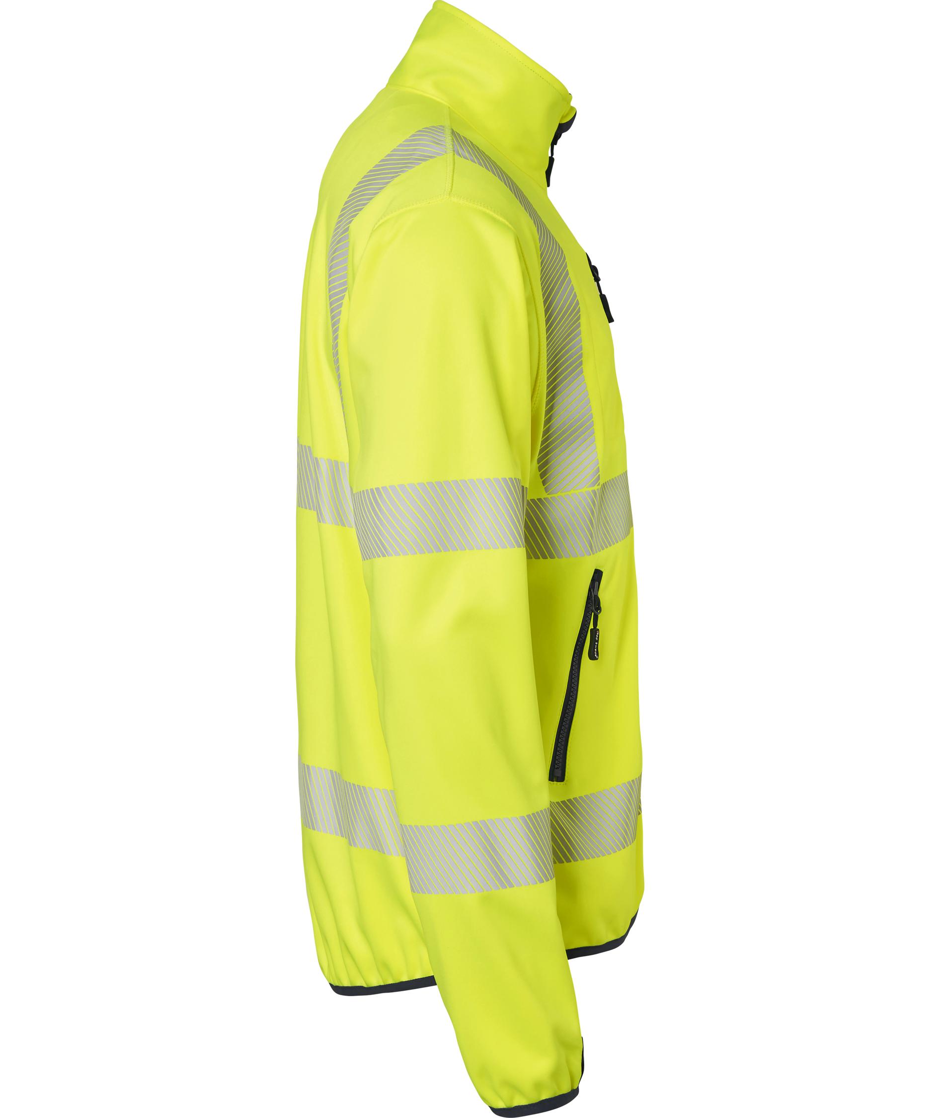 Top Swede softshell jacket 7721, Hi-Vis Yellow/Navy, large image number 2