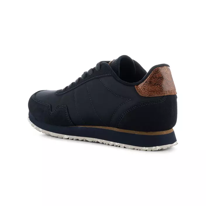 Woden Nora III Leather dame sneakers, Dark navy, large image number 5