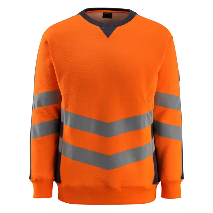 Mascot Safe Supreme Wigton sweatshirt, Hi-vis Orange/Mørk Marine, large image number 0