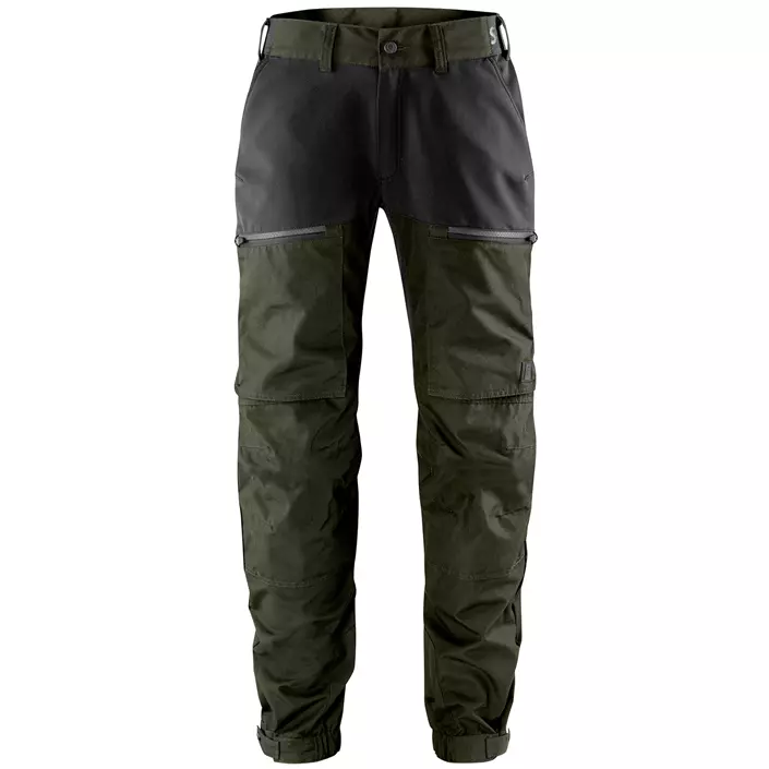 Fristads Outdoor Carbon semistretch trousers, Army Green/Black, large image number 0