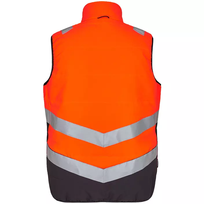 Engel Safety quiltet vest, Hi-vis orange/Grå, large image number 1