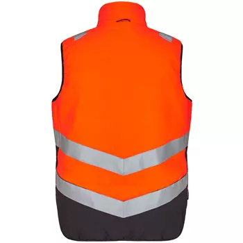 Engel Safety quilted vest, Hi-vis orange/Grey