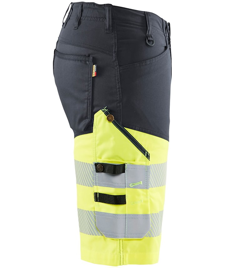 Bl&aring;kl&auml;der work shorts, Grey/Hi-Vis Yellow, large image number 3