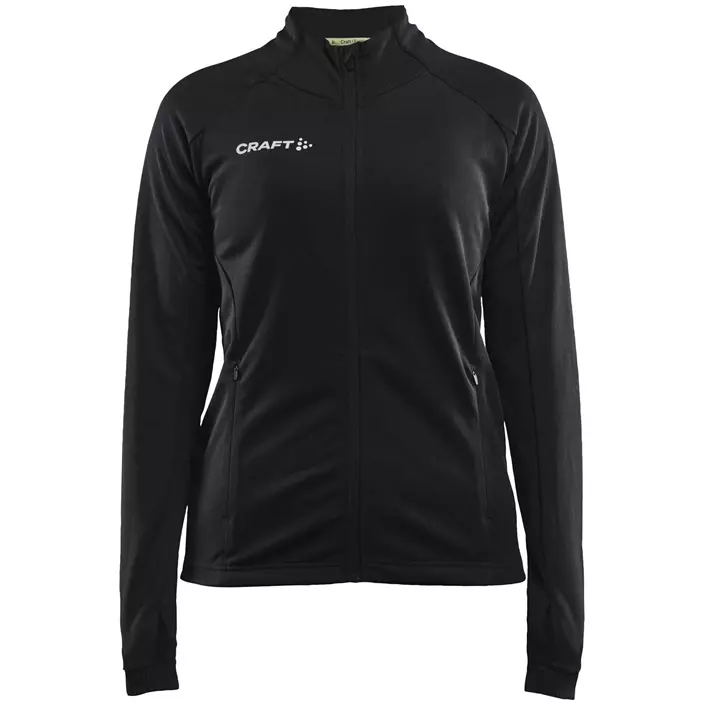 Craft Evolve Full Zip women's sweatshirt, Black, large image number 0