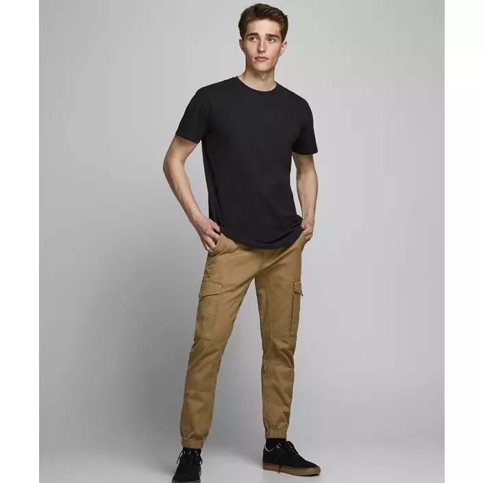Jack & Jones JACJENS 5-pack T-shirt, White/black, large image number 1