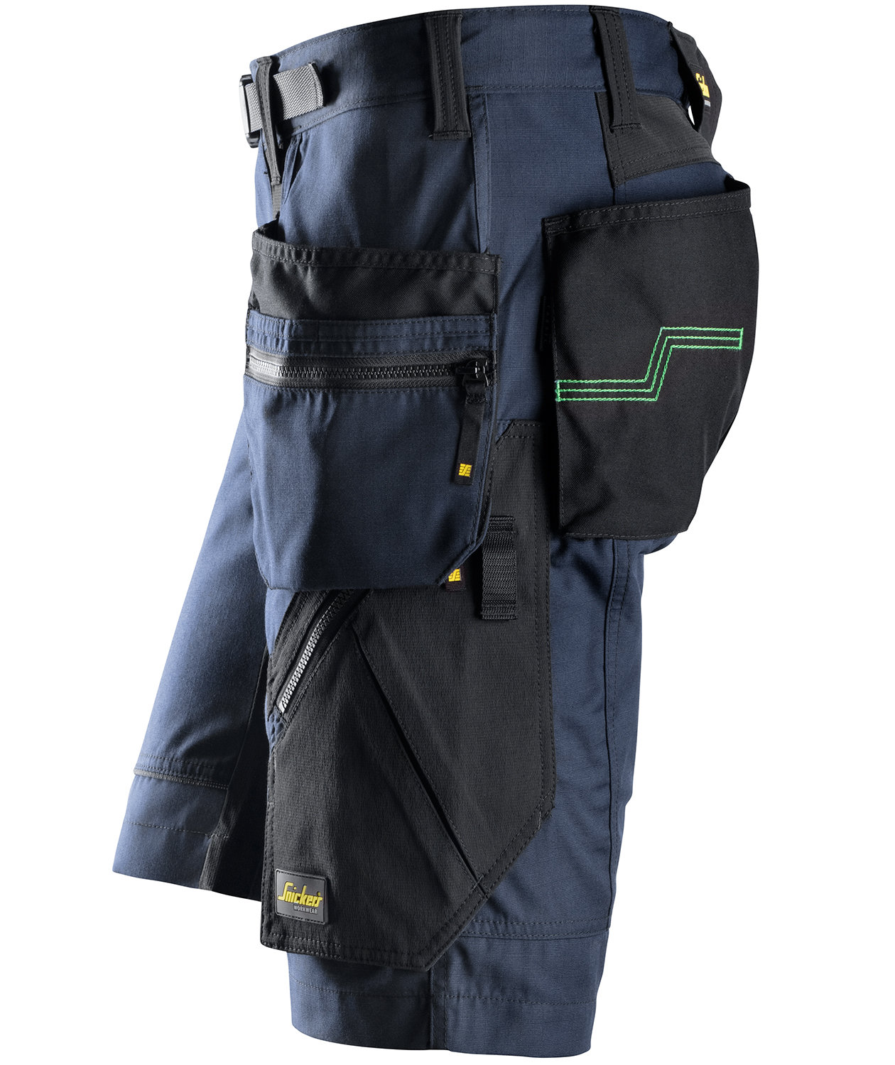 Snickers craftsman shorts FlexiWork 6904, Marine Blue/Black, large image number 2